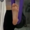 필라테스 요가녀 발바닥 클로즈업