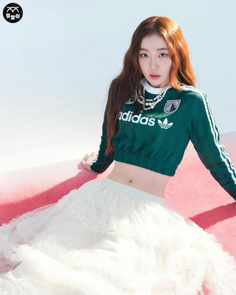 배우 송지우 아디다스 배꼽