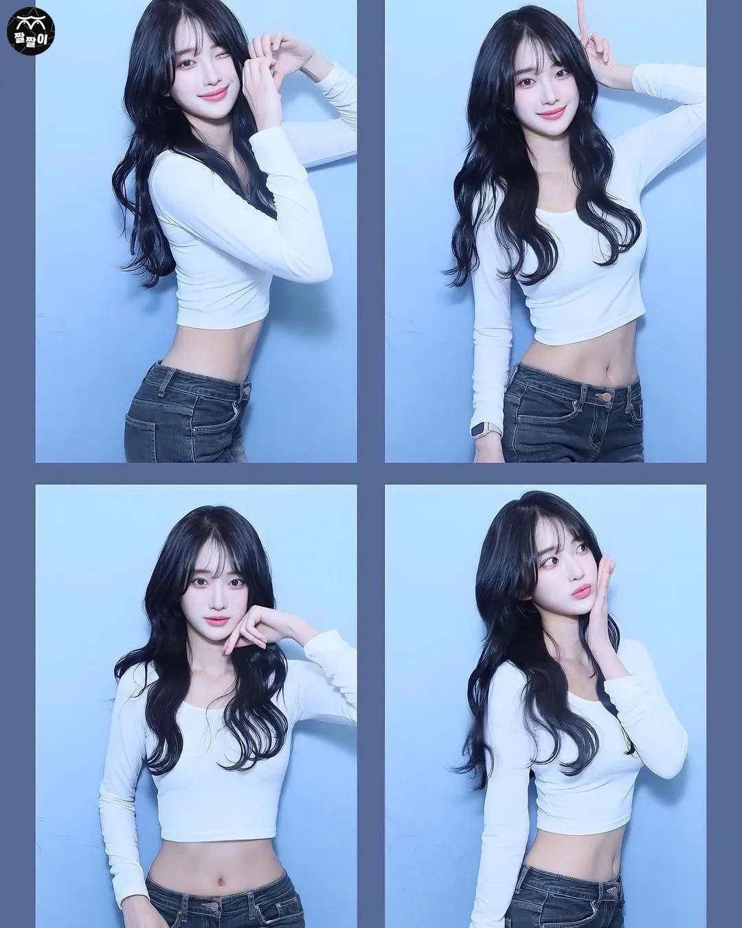 역시 여자는 흰티에 청바지