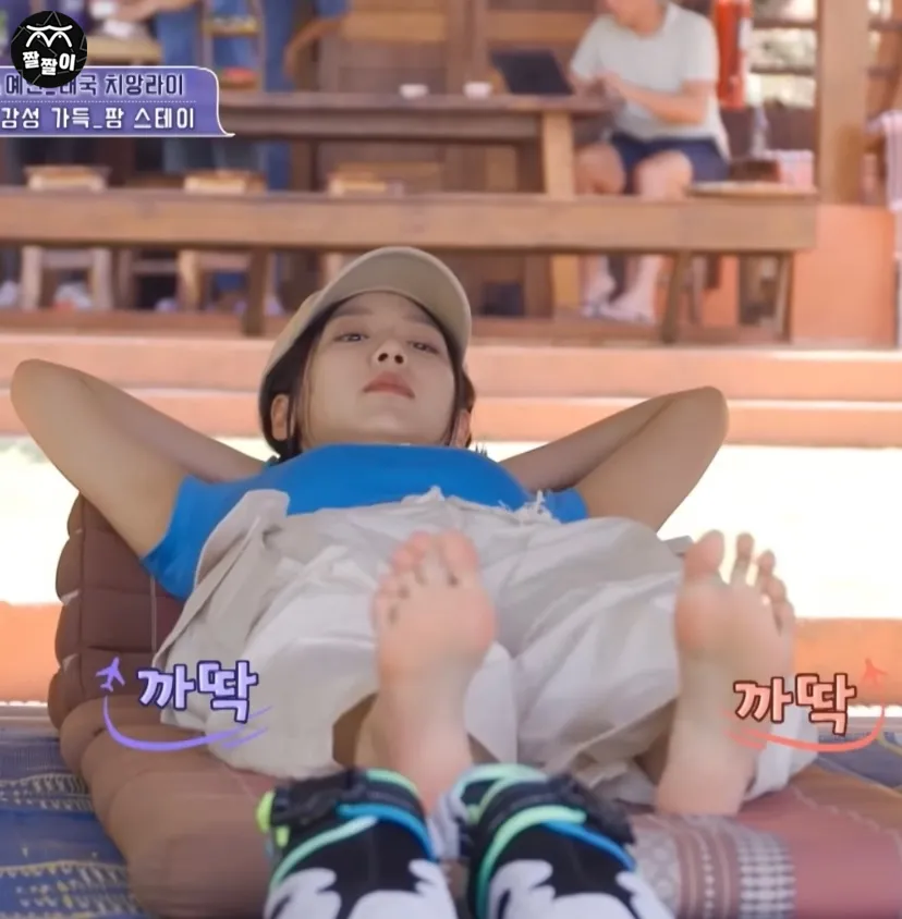 치앙마이 놀러간 러블리즈 예인 발가락