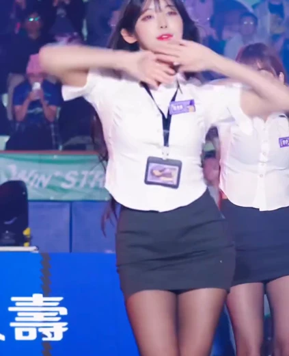 고가빈 허벅지 오피스 검스복장 응원댄스
