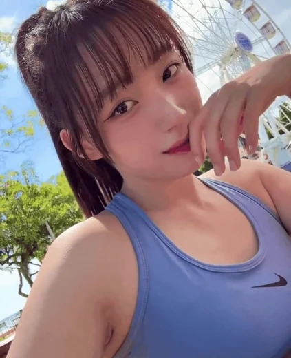 치어리더 하지원 겨드랑이 포니테일 나이키 스포츠 브라