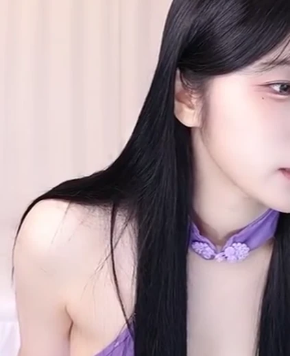 서나앙 야벅지 보라색 시스루 입은 검정 브라팬티 육덕진 몸매