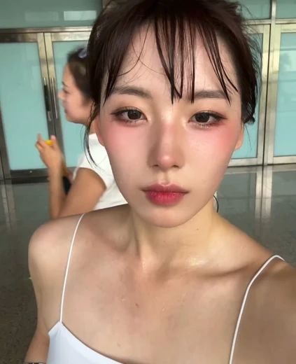 치어리더 하지원 야드랑이 땀 흘린 흰 끈나시 미모